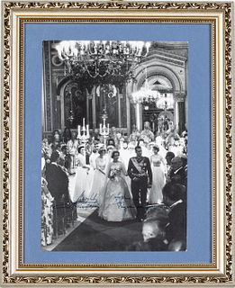 Wedding Photo of the Prince of Spain, Signed