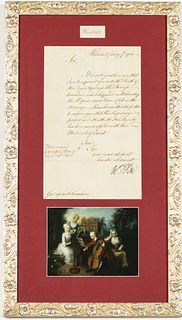 William Pitt (1708-1778) Signed Doc. to Gov of SC