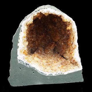 Citrine Crystal Clustered Cathedral Geode