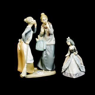 2 Lladro Figurines The Gossips and Jolie