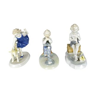 Three Metzler and Ortloff Germany Figurines