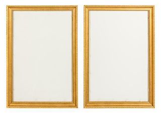 * A Pair of Giltwood Frames Each 21 x 14 inches.