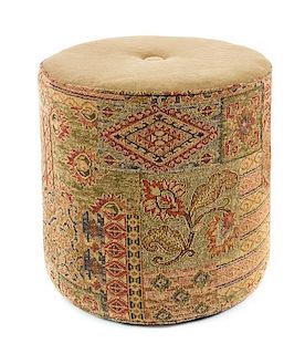 * A Modern Upholstered Stool Cushion Height 17 inches.