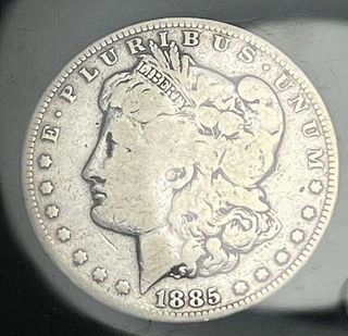 1885-S Morgan Silver Dollar VG Details