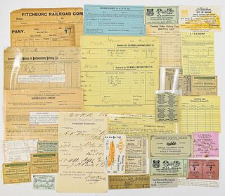 ANTIQUE AND VINTAGE RAILROAD TICKETS