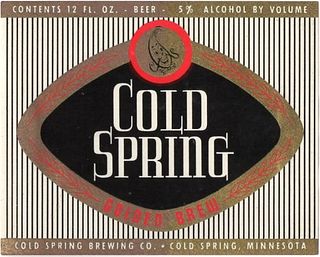 1960 Cold Spring Beer 12oz Cold Spring Minnesota