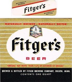 1959 Fitger's Beer 32oz One Quart Duluth Minnesota