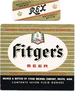 1953 Fitger's Beer 7oz Duluth Minnesota