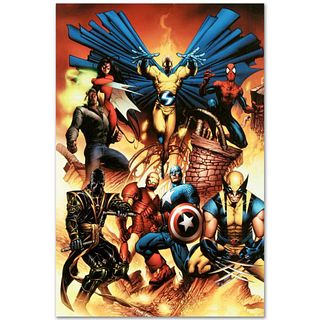 Marvel Comics "New Avengers #1" Numbered Limited Edition Giclee on Canvas by Joe Quesada with COA.