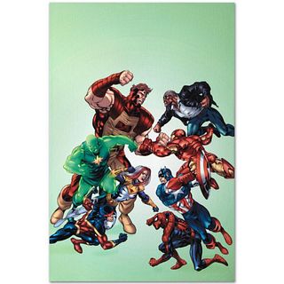 Marvel Comics "New Thunderbolts #3" Numbered Limited Edition Giclee on Canvas by Tom Grummett with COA.