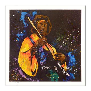 KAT, "Hendrix" Limited Edition Lithograph, Numbered and Hand Signed with Certificate of Authenticity.