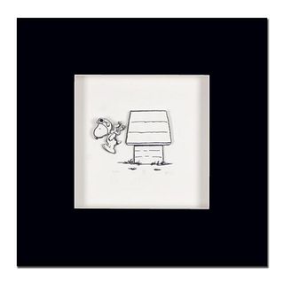 Peanuts, "Jump Right In" Hand Numbered Limited Edition 3D Decoupage with Certificate of Authenticity.