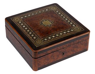 FRENCH CHARLES GUILLAUME DIEHL (PARIS, 1811-1885) BOULLE VALUABLES BOX