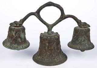 MEXICAN / SPANISH COLONIAL-STYLE BRONZE MISSION BELLS