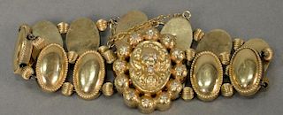 14K gold Victorian bracelet. 
41.9 grams