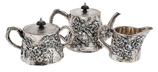 Chinese Export Silver Tea Service