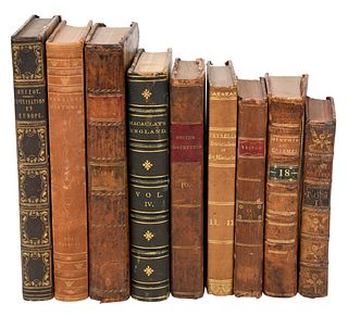 37 Leatherbound Books on World History