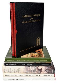 22 Volumes of Auction Catalogs and American Antiques Books