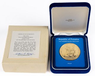 1976 PANAMA 500 BALBOA GOLD COIN