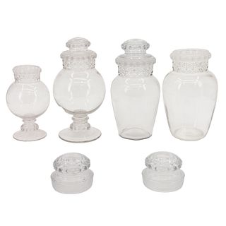 Four Dakota Apothecary Jars
