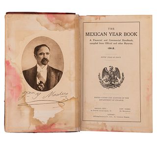 The Mexican Year Book. A Financial and Commercial Handbook, compiled from Official and other Returns 1912. Mapa d la República Mexicana