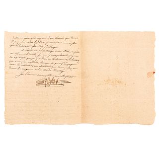 AEppler, Georges - Henri. Carta manuscrita en francés.  "Le General de Brigade Eppler a Monsieur le General Castarelli..." Dic. 1805.
