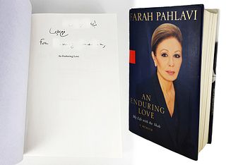 An Enduring Love, Iran Persian Queen Farah Pahlavi Hand Signed Book