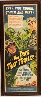 Original 1952 The Pace That Thrills Movie Poster 