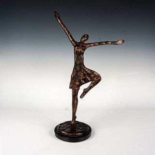 Metal Abstract Figural Sculpture, Ballerina