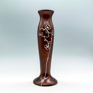 Vintage Heintz Art Metal Stirling on Bronze Vase