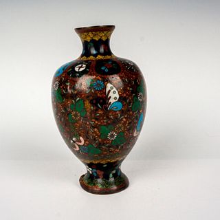 Chinese Cloisonne Butterfly Vase