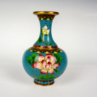 Chinese Cloisonne Floral Vase