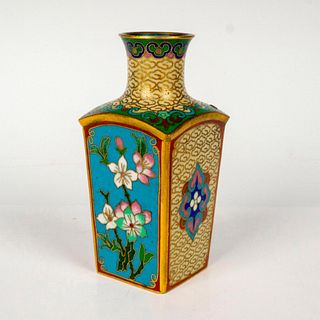 Jingfa Chinese Cloisonne Floral Vase