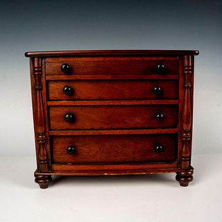Victorian Small Mahogany Four Drawer Chest