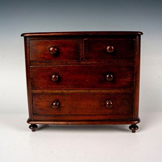 Victorian Miniature Mahogany Four Drawer Chest