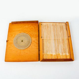 Rare Antique CIA Wooden Decoder in Case