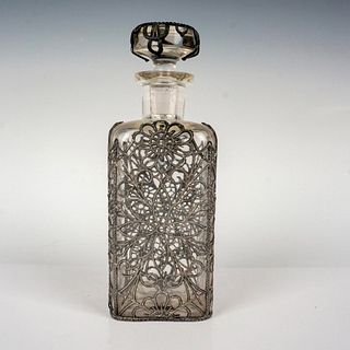 Vintage CLC Co. Metal Filigree Cage Perfume Bottle
