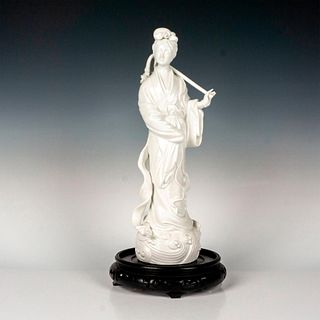 Chinese Porcelain Blanc de Chine Lan Caihe Figurine