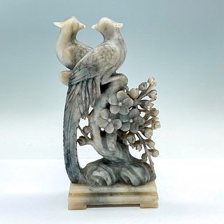 Chinese Carved Soapstone Birds Sculpture