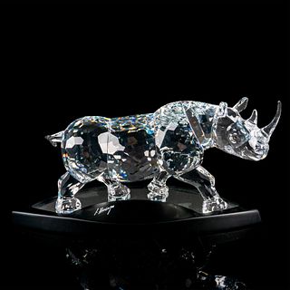 Swarovski Silver Crystal Figurine, The Rhinoceros