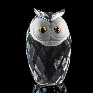 Swarovski Silver Crystal Figurine, Giant Owl