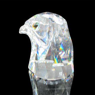 Swarovski Silver Crystal Figurine, Falcon Head