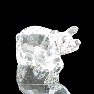 Swarovski Silver Crystal Figurine, Zodiac Pig