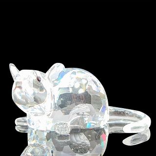 Swarovski Silver Crystal Figurine, Zodiac Rat