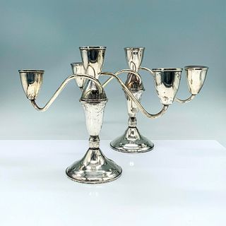 2pc Sterling Silver Duchin Creation Candleholders