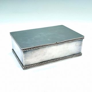 Elegant Sheffield England Silver Plated Trinket Jewelry Box