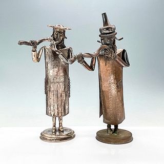 Pair of Silver Shlomo Ohana Judaica Figurines