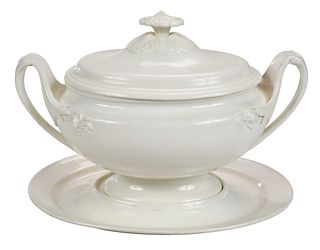 Wedgwood Creamware Soup Tureen and Underplate