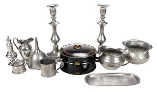 17 Assorted Pewter Objects