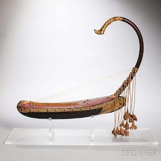 Saung  , Burmese Harp 緬甸弓形豎琴